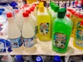 Chennai, India - DecemberÃ¢â¬Å½ Ã¢â¬Å½19Ã¢â¬Å½th Ã¢â¬Å½2020: Toilet cleaner acid bottle`s available in the supermarket shelves store. Image